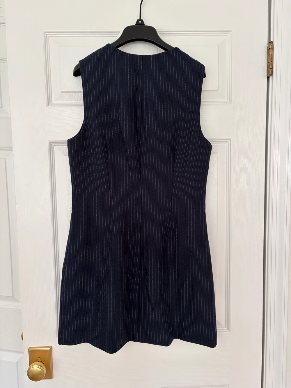 Abercrombie & Fitch Navy Pinstripe Button-Front Dress - Picture 2 of 4